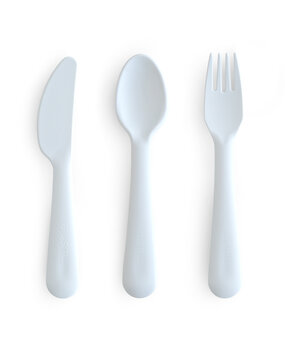 Mushie Bestekset powder blue