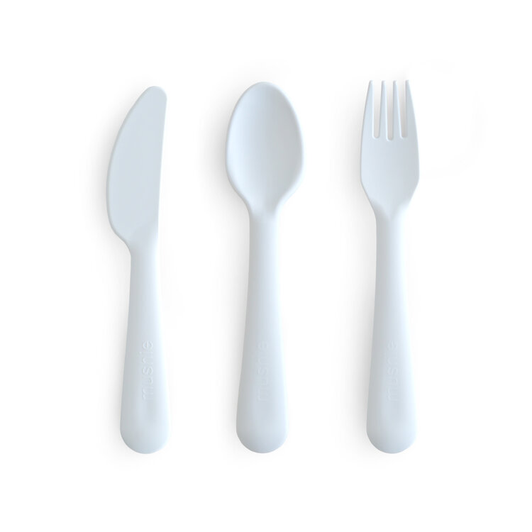 Mushie Bestekset powder blue
