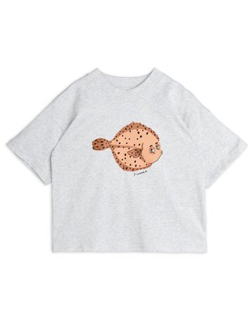 Mini Rodini Flundra sp ss tee grey Mini Rodini Flundra sp ss tee grey