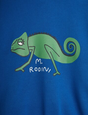 Mini Rodini Lizard sp sweatshirt blue Mini Rodini Lizard sp sweatshirt blue