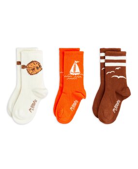 Mini Rodini Sailing boats 3-pack socks