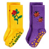Mini Rodini Lingonberries 2-pack anti-slip socks