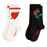 Mini Rodini Arrowed heart 2-pack socks