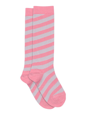 MP Denmark 30 22238 1287 Candy stripes knee socks Pink Cosmos