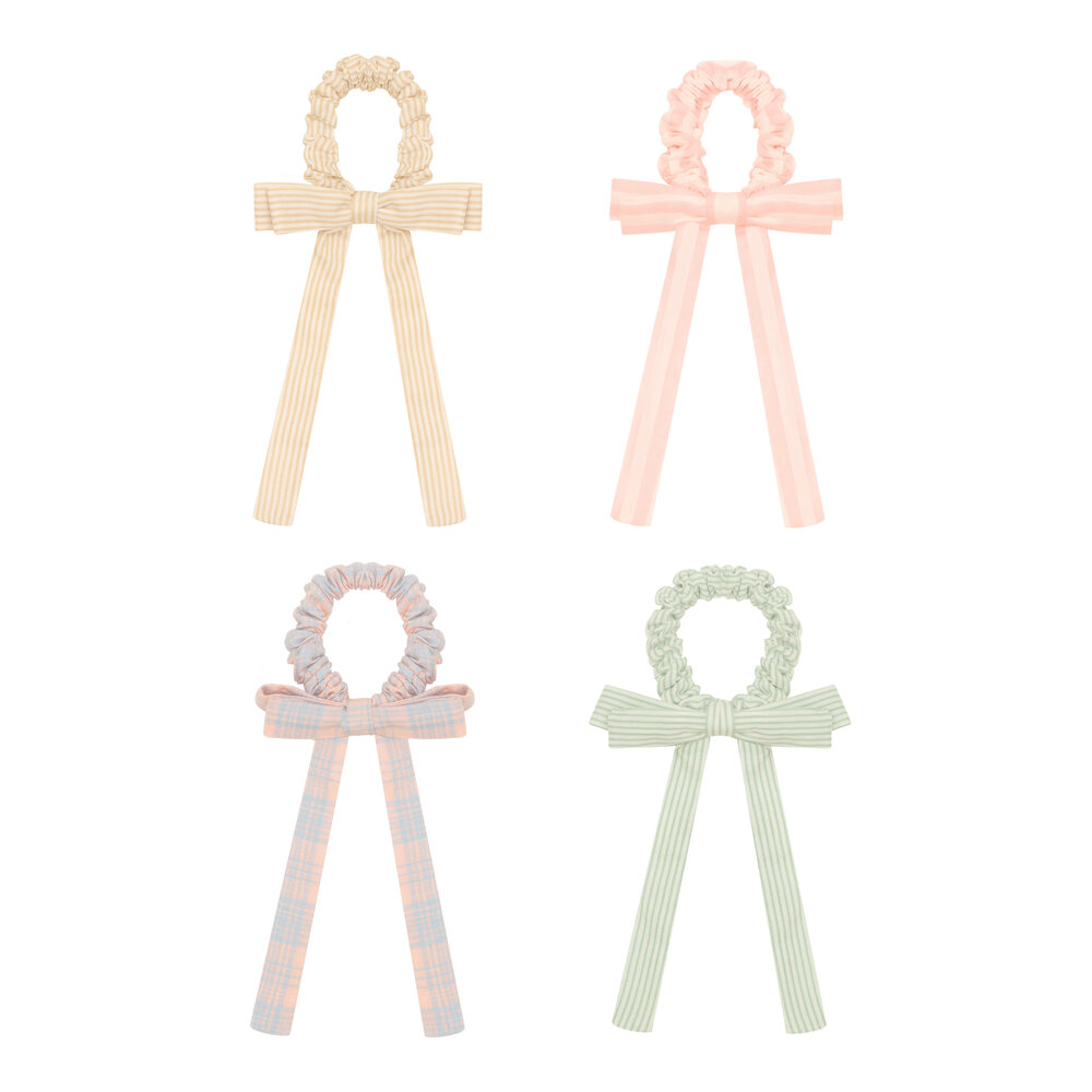 Mimi & Lula SUMMER STRIPES BOW SCRUNCHIES Mimi & Lula SUMMER STRIPES BOW SCRUNCHIES