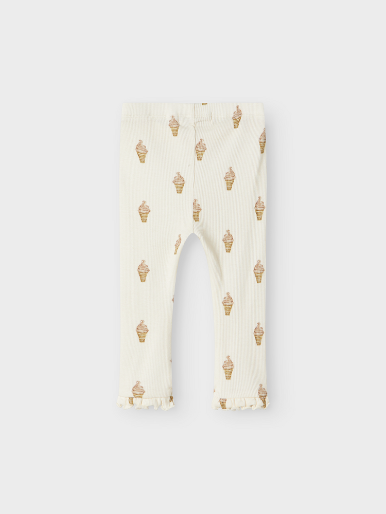 Lil Atelier 13240324 NBFGAVO EKA SLIM LEGGING LIL Turtledove ICE CREAM