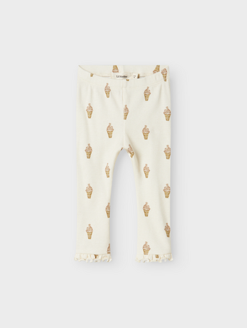 Lil Atelier 13240324 NBFGAVO EKA SLIM LEGGING LIL Turtledove ICE CREAM