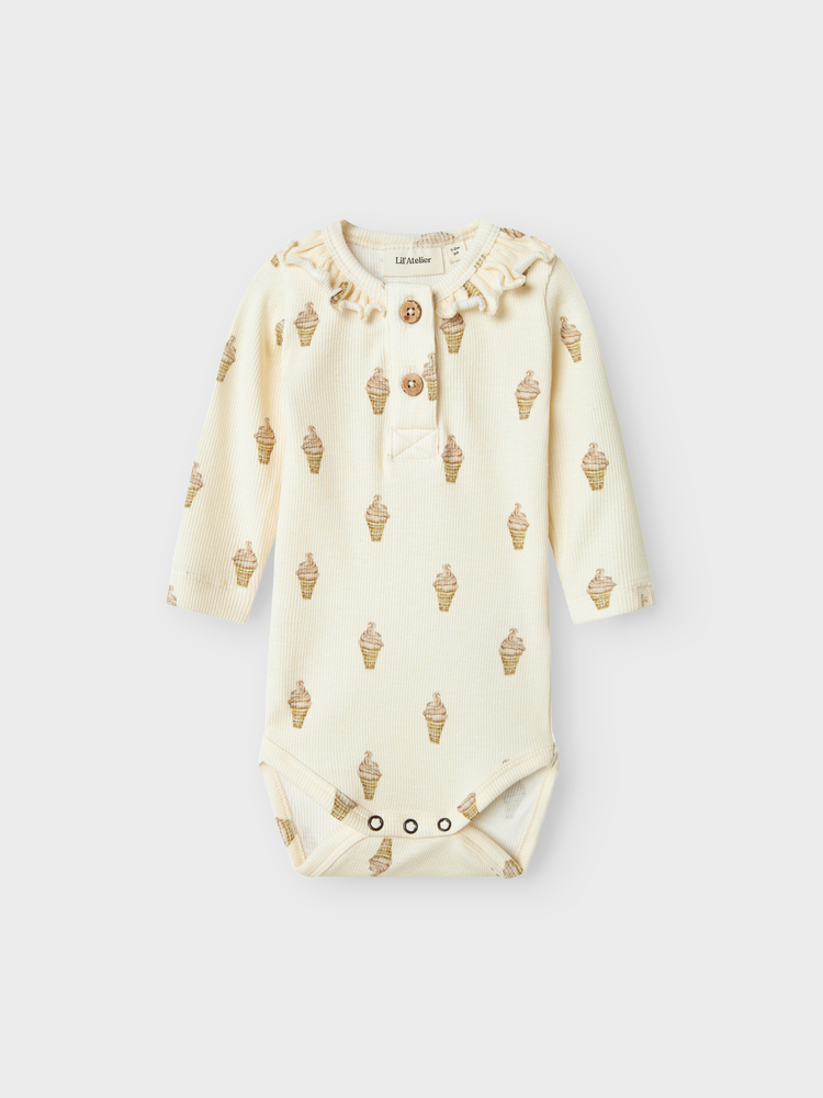 Lil Atelier 13240322 NBFGAVO EMO LS SLIM BODY LIL Turtledove ICE CREAM Lil Atelier 13240322 NBFGAVO EMO LS SLIM BODY LIL Turtledove ICE CREAM