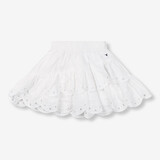 ALIX the label Woven broderie skirt off white