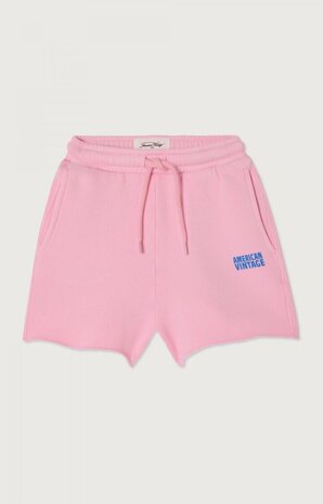 American Vintage roze short met blauw logo American Vintage roze short met blauw logo
