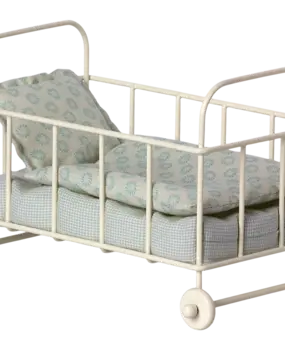 Maileg Cot bed Micro Blue Maileg Cot bed Micro Blue