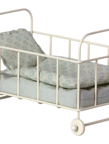 Maileg Cot bed Micro Blue