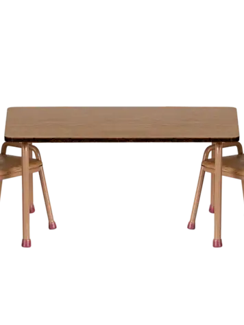 Maileg Table and Chair set Mouse dark powder