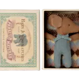 Maileg baby mouse, sleepy/wakey in mathcbox ­ boy