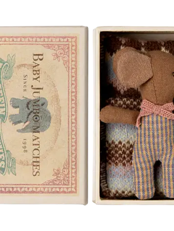 Maileg Baby mouse, sleepy/wakey in matchbox ­ girl