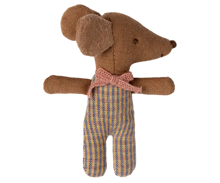 Maileg Baby mouse, sleepy/wakey in matchbox ­ girl