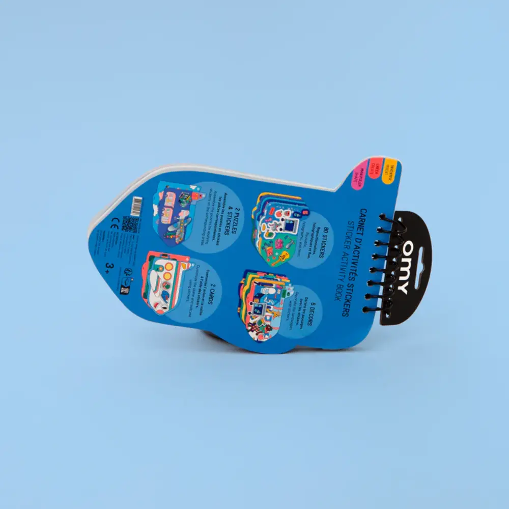 OMY Sticker activity book - Vroom OMY Sticker activity book - Vroom