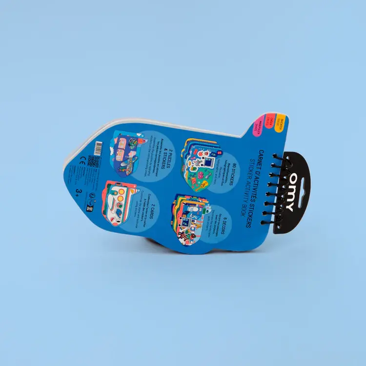 OMY Sticker activity book - Vroom