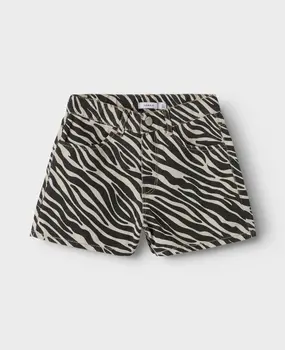 Name It 13248460 NKFROSE HW SHORTS 4444-TD Zebra
