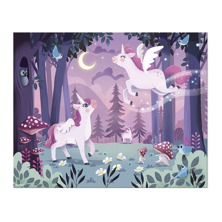 Janod Janod Puzzel - Eenhoorns 54ST