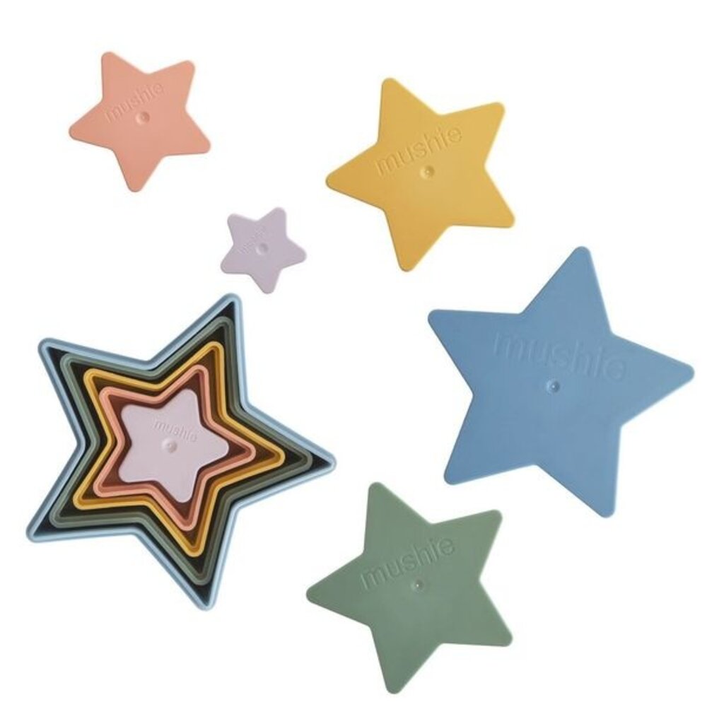 Mushie Stapeltoren nesting stars retro Mushie Stapeltoren nesting stars retro