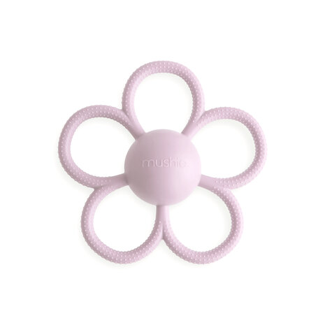 Mushie Rattle daisy teether soft lilac Mushie Rattle daisy teether soft lilac