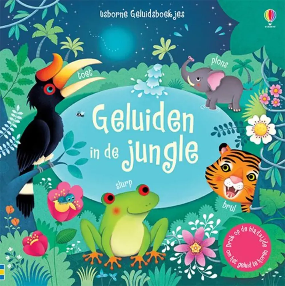 Boeken Geluidenboek: in de jungle 1+ Boeken Geluidenboek: in de jungle 1+