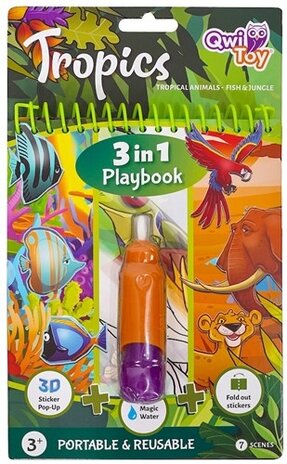Qwi Toy 3 in 1 Playbook Tropics Qwi Toy 3 in 1 Playbook Tropics