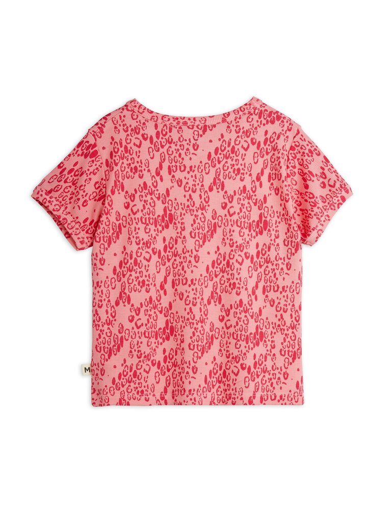 Mini Rodini Mini leopard aop ss tee pink Mini Rodini Mini leopard aop ss tee pink
