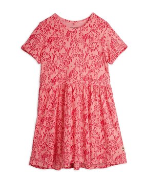 Mini Rodini Mini leopard aop ss dress pink