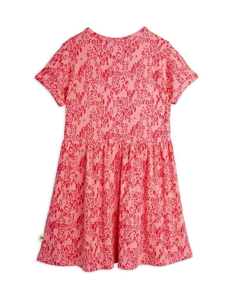 Mini Rodini Mini leopard aop ss dress pink