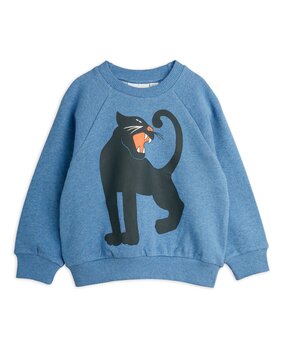 Mini Rodini Panther sp melange sweatshirt blue