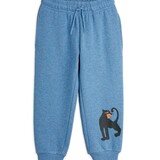 Mini Rodini Panther sp melange sweatpants blue