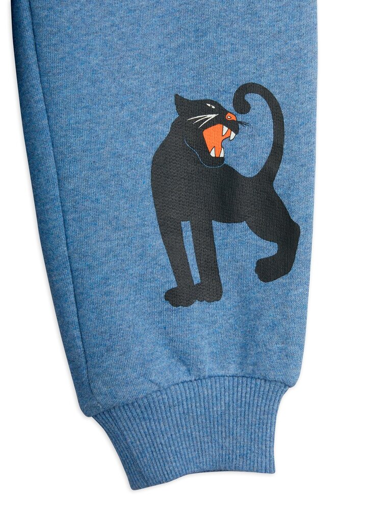 Mini Rodini Panther sp melange sweatpants blue Mini Rodini Panther sp melange sweatpants blue