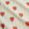Mini Rodini Outlined hearts aop trumpet sleeve top Mini Rodini Outlined hearts aop trumpet sleeve top