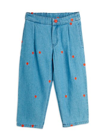 Mini Rodini Mini hearts aop woven trousers Mini Rodini Mini hearts aop woven trousers