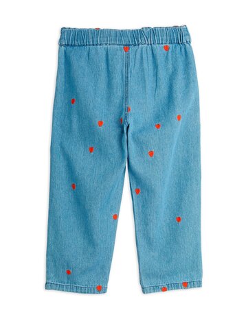 Mini Rodini Mini hearts aop woven trousers Mini Rodini Mini hearts aop woven trousers