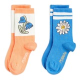 Mini Rodini Flower 2-pack socks