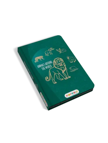Kidywolf Kidydraw Mini tekenbord 30 Dieren over de hele wereld