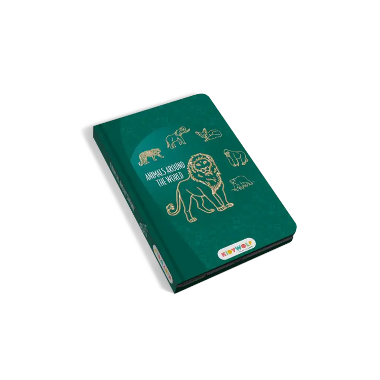 Kidywolf Kidydraw Mini tekenbord 30 Dieren over de hele wereld