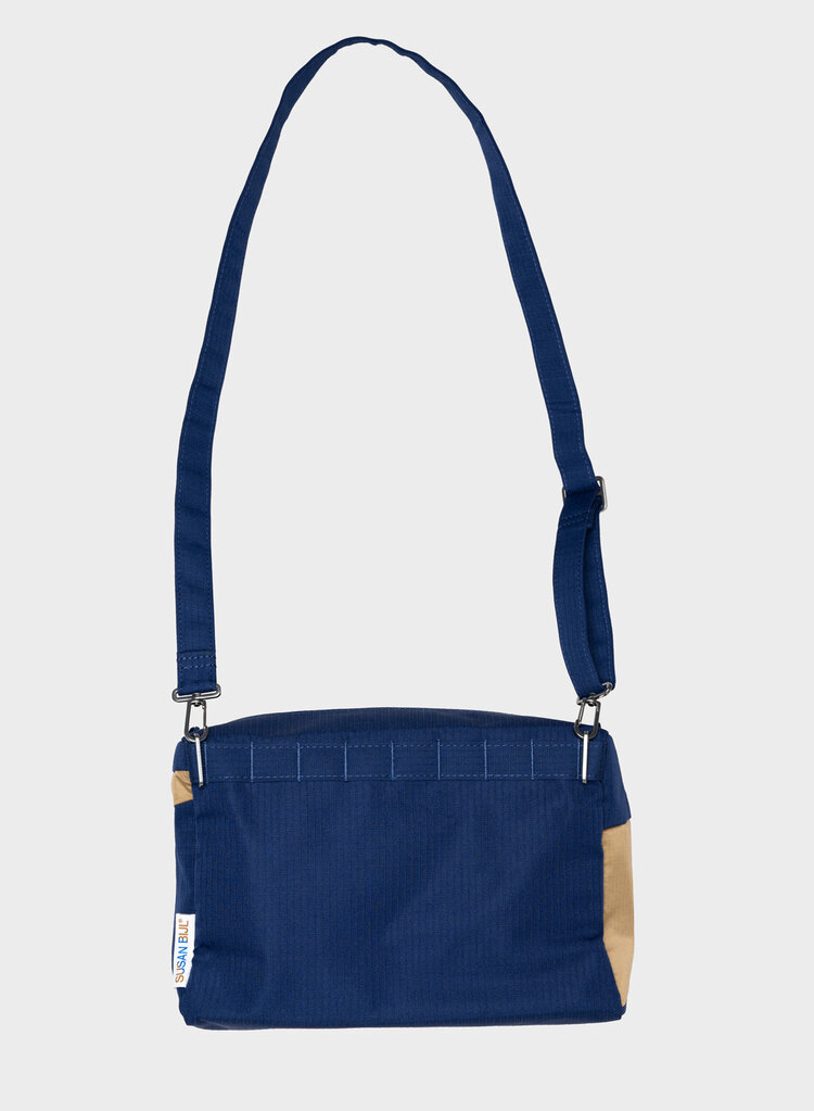 Susan Bijl The New Bum Bag Navy & Camel Medium