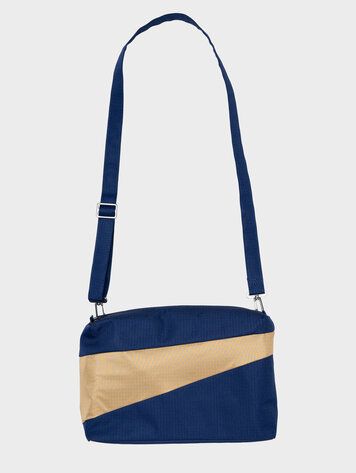 Susan Bijl The New Bum Bag Navy & Camel Medium
