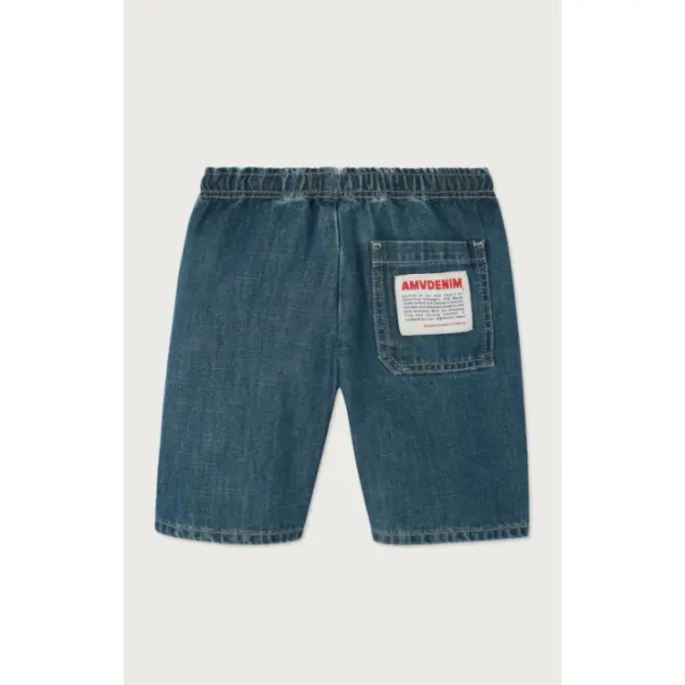 American Vintage denim short met drawstring