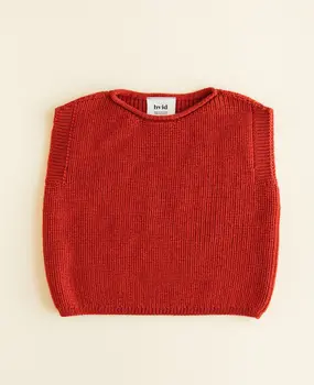 Hvid Harvey vest - red