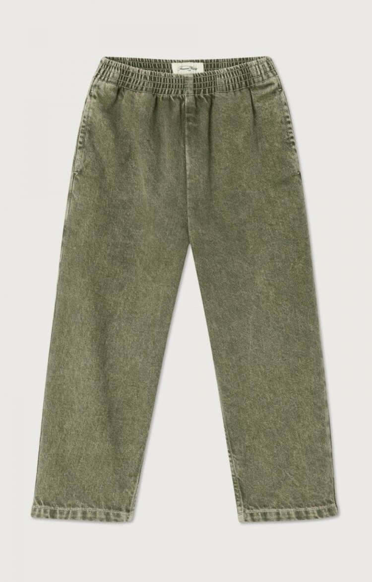 American Vintage groene broek met elastische taille