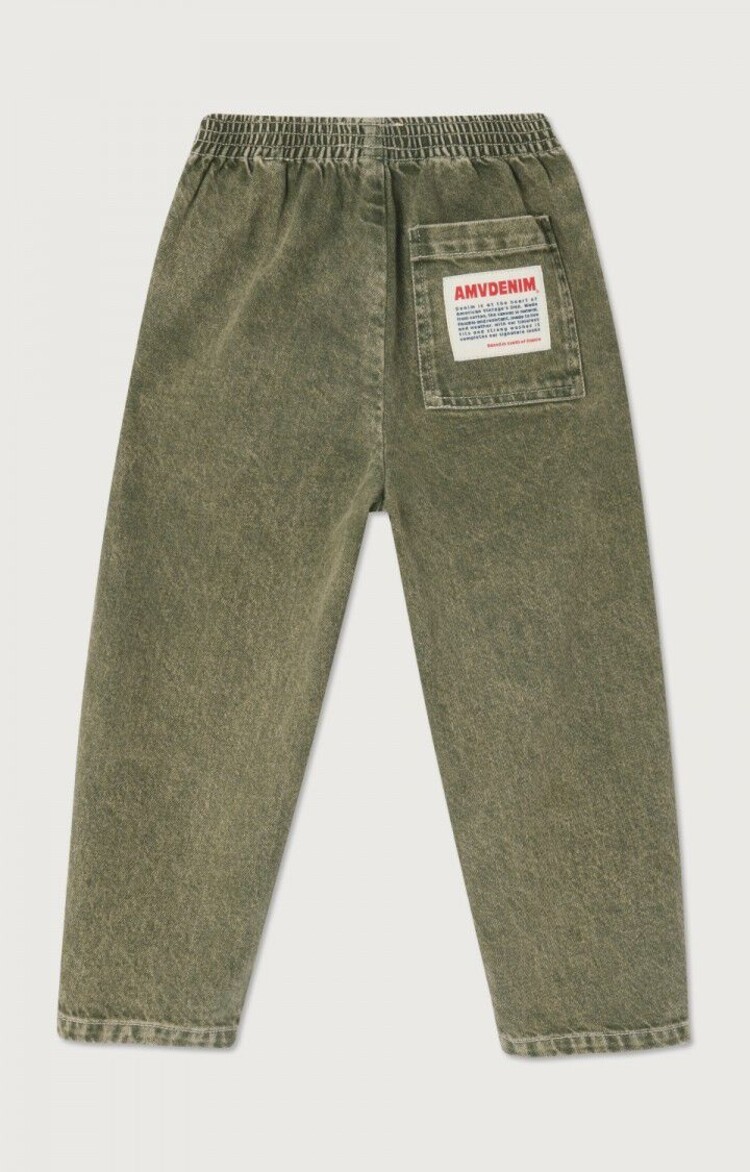 American Vintage groene broek met elastische taille