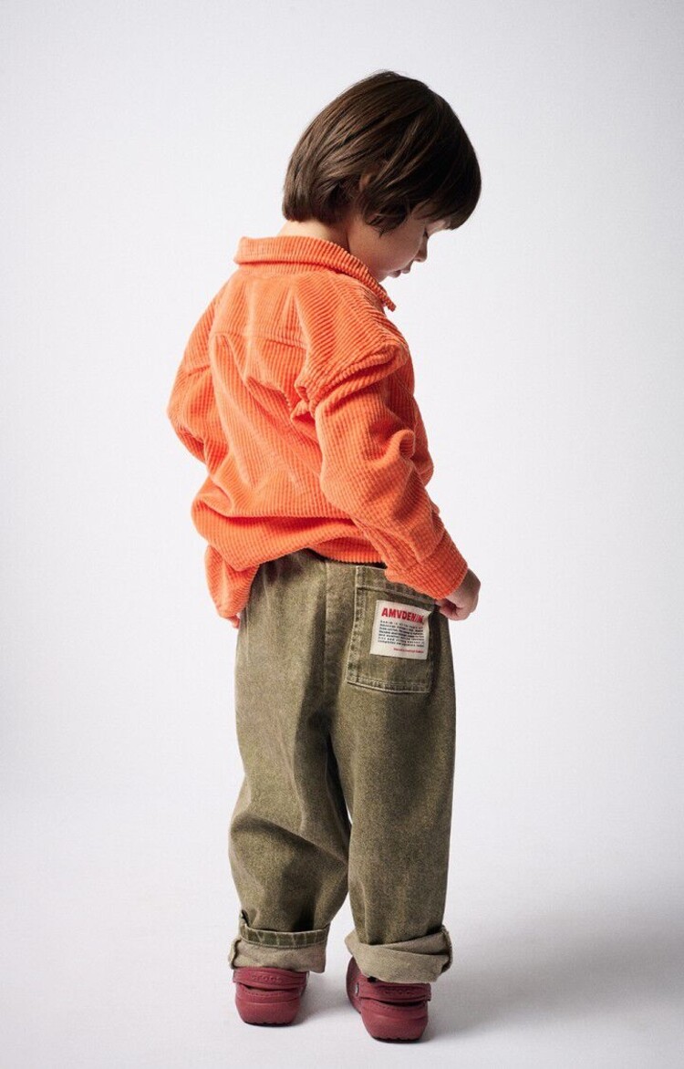 American Vintage groene broek met elastische taille