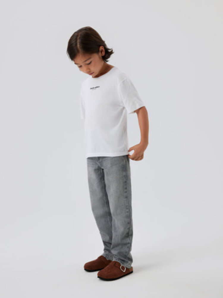 Name It 13240392 NKMRYAN STRAIGHT JEANS 5950-DM Light Grey