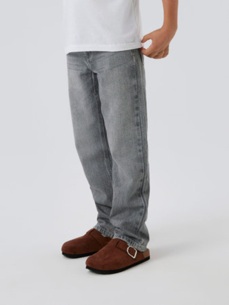 Name It 13240392 NKMRYAN STRAIGHT JEANS 5950-DM Light Grey