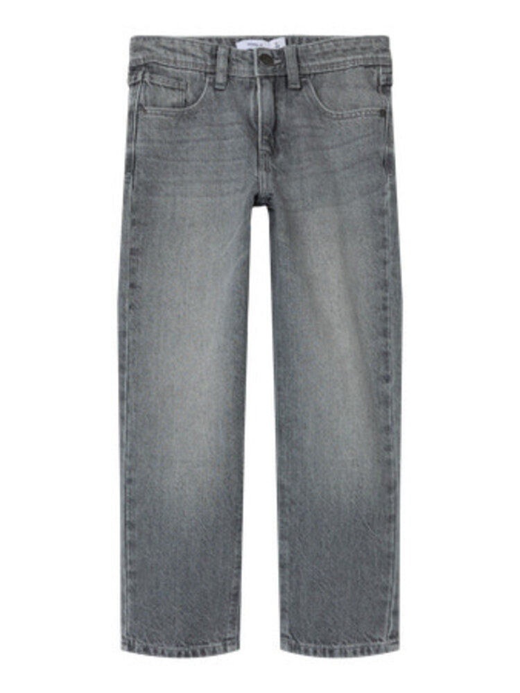 Name It 13240392 NKMRYAN STRAIGHT JEANS 5950-DM Light Grey